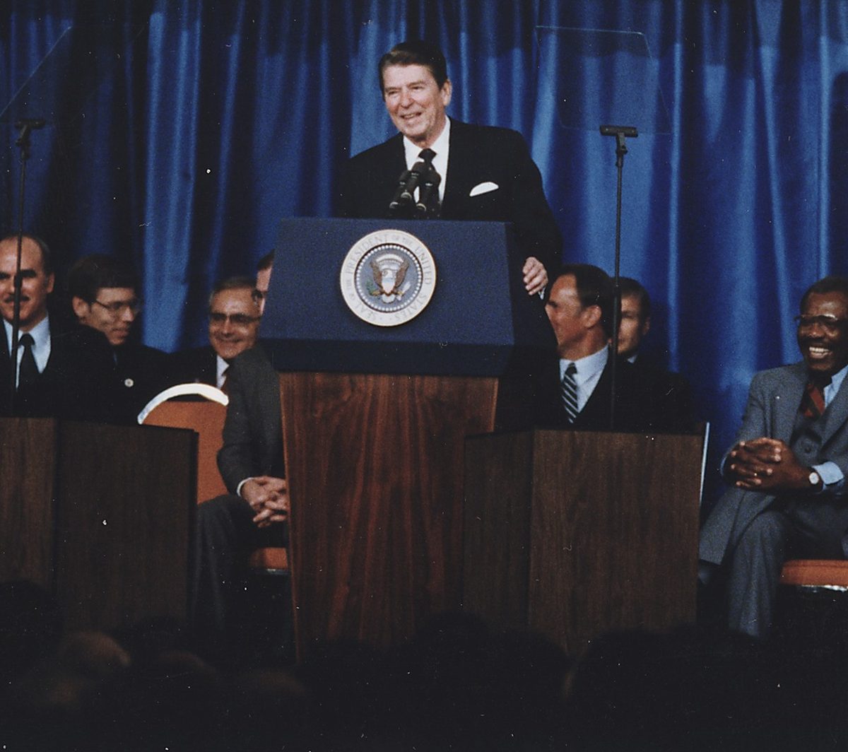 President Reagan addressing the National Association of Evangelicals, March 1983