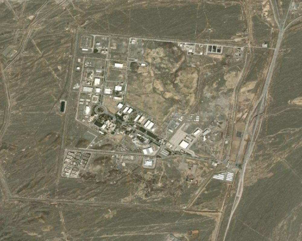 Satellite view of Iran's Natanz nuclear enrichment facility